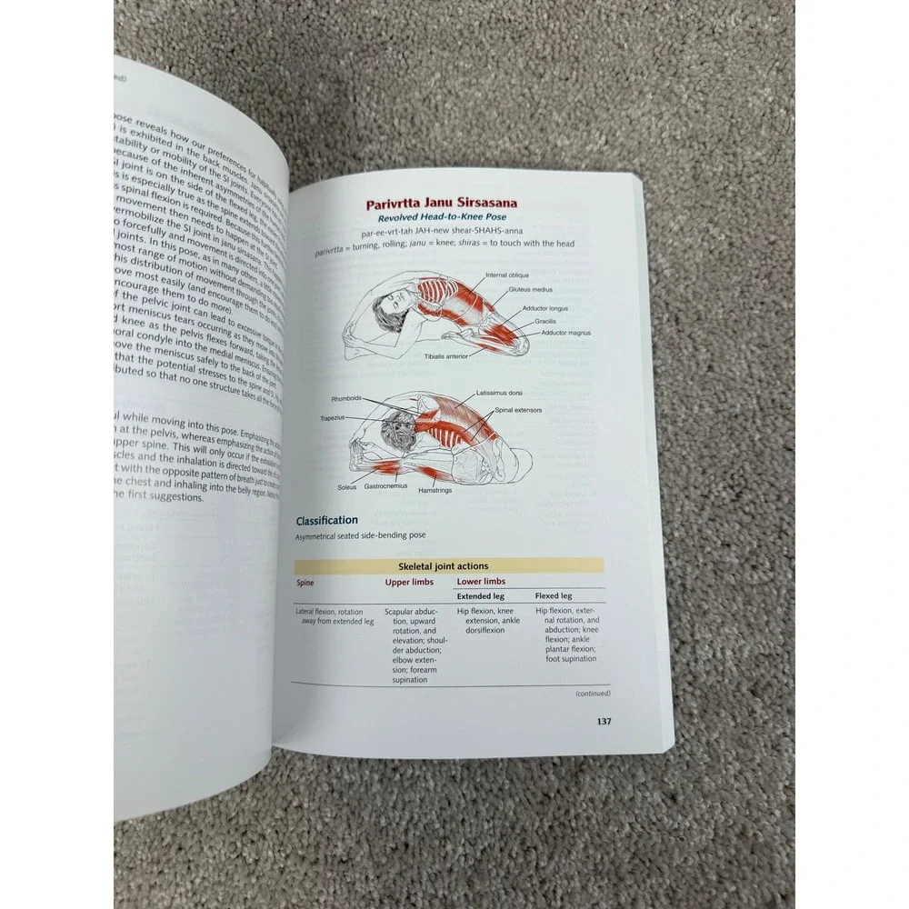 Yoga Anatomy Second Edition by Leslie Kaminoff & Amy Matthews Illustrated Guide